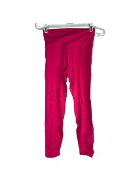 Glowmode Womens Compression Leggings S High-Rise Performance Stretch Pink